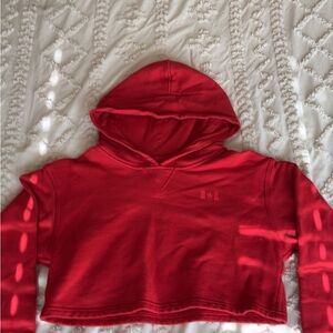 Lululemon Red Hooded Sweatshirt with Canada Flag
